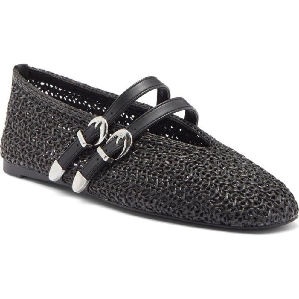 Steve Madden Laney black Ballet Flat size 9 NEW - Picture 2 of 9